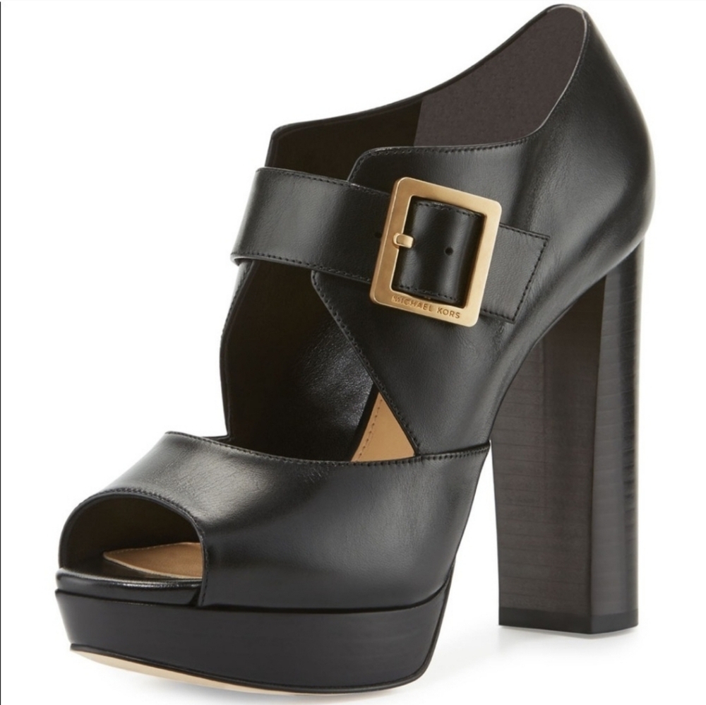 Michael Kors Eleni Platform Heel Black